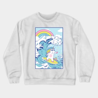 Surfer Unicorn Crewneck Sweatshirt